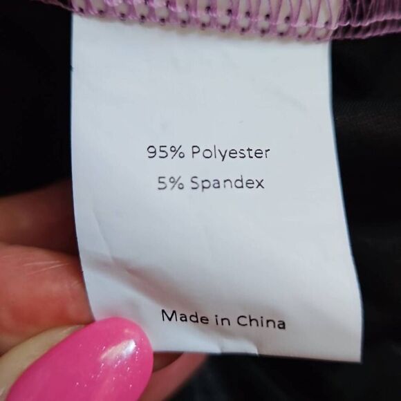 Allegra K Metallic Crop Top Pink XLarge - Picture 5 of 7